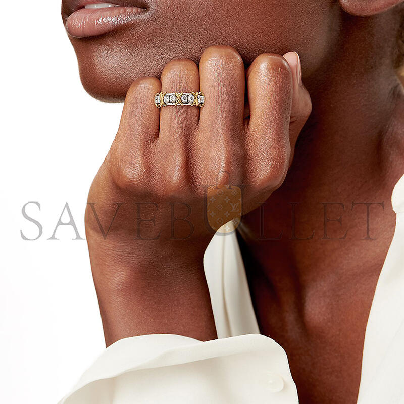 TIFFANY RING IN YELLOW GOLD AND PLATINUM WITH DIAMONDS GRP00053
